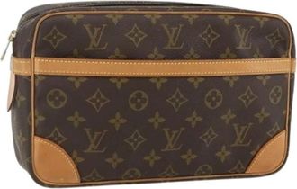 Louis Vuitton Pre-owned Clutches, female, Brown, Size: ONE SIZE Pre-owned Clutch Bag