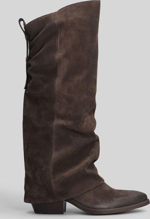 Gis&egrave;l moir&egrave; Hunter Texan Boots