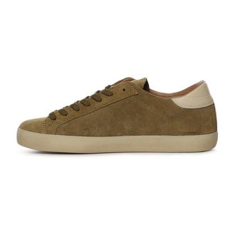 D.A.T.E. Sneakers, male, Green, Size: 12 US Hill Low