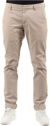 Dondup Stijlvolle Broek - Heren - Slim Fit Broeken - Beige - W35 - Katoen - Broeken