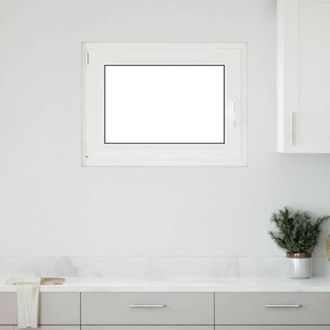 vidaXL Vidaxl - Ventana De S&oacute;tano risor 80x70 Cm Oscilobatiente Din Izquierda Blanca