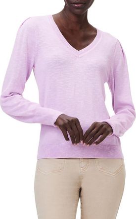 Nic+Zoe Slub Cotton Blend Sweater in Tulip at Nordstrom Rack, Size Xx-Large