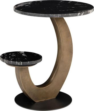 Richmond Interiors Marmor Design Beistelltisch Tibby, 58 x 57.5 cm