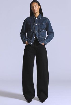 Levi's Vaqueros Levis Blue Tab Drop Barrel - Mujer - 26X29 - Negro / Pirate