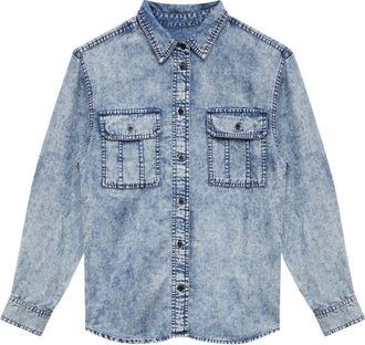Isabel Marant Tahisia button-up denim shirt - women - TENCEL Lyocell (LENZING) - 34 - Blue