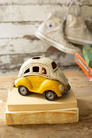 Kalalou Ceramic Vw Bug Lamp