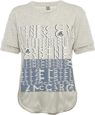 adidas by Stella McCartney T-shirt con logo - Grigio
