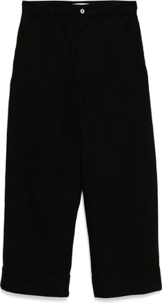 J.W.Anderson high waist wide-leg trousers - Black