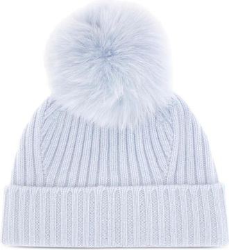 VANISÉ Berretto in lana a coste - Blu