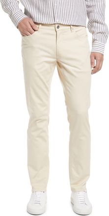 Brax Mens Chuck Slim Fit Five Pocket Pants in Beige at Nordstrom, Size 32 X 32