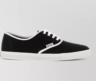Prada canvas low profile sneakers rubber sole
