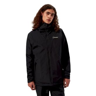 Berghaus Funktionsjacke BERGHAUS DELUGE PRO 3.0 INSULATED JACKET, Herren, Gr. 3XL, schwarz, schwarz, Obermaterial: 100% Polyester. Futter: 100% Polyamid. Watti