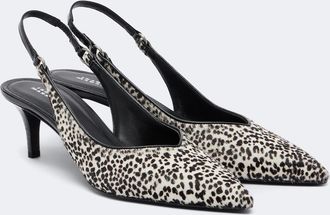 Isabel Marant Polyn calf hair slingback pumps