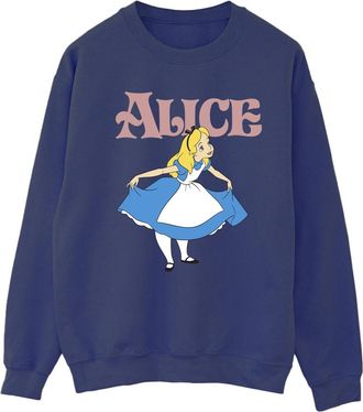 Disney Dames/Dames Alice In Wonderland Take A Bow Sweatshirt (Marineblauw)