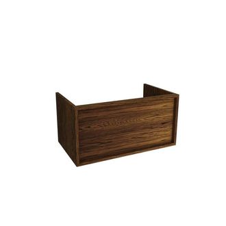 Saniclass Holz Frame Badkameronderkast - 100x45x40cm - 1 lade - Walnut pure
