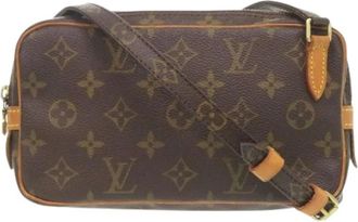 Louis Vuitton Pre-owned Cross Body Bags, female, Brown, Size: ONE SIZE Pre-owned Vintage Canvas Crossbody Bag