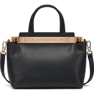Karl Lagerfeld Jacqueline Crossbody in Black/gold at Nordstrom