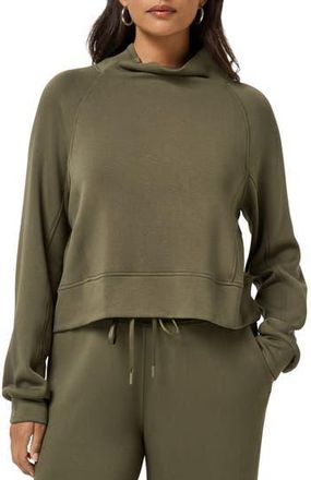Travis Mathew Skyloft Soft Funnel Neck Sweatshirt in Grape Leaf at Nordstrom Rack, Size X-Large