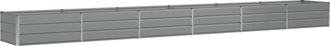 vidaXL Jardinera Gris Claro 600 X 80 X 45 Cm Acero Vidaxl