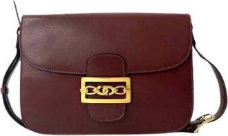 Celine Pre-owned Cross Body Bags, female, Red, Size: ONE SIZE Pre-owned Leather Cross Body Bag