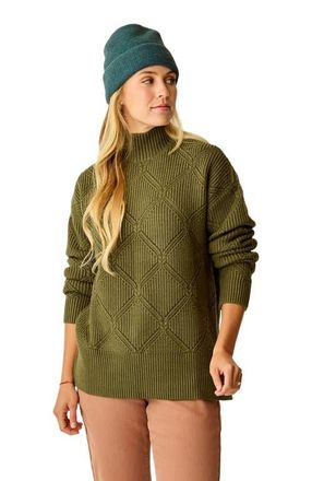 Carve Designs Woodward Allover Sweater in Fir Heather at Nordstrom, Size Xx-Small