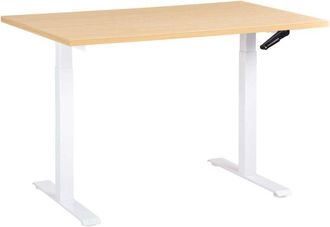 Beliani Beliani - Scrivania regolabile in altezza elettricamente bianco 120 x 60 cm destines