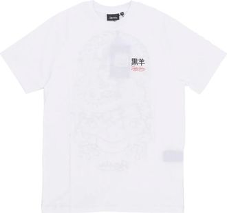 Dolly Noire Cyber Kaeru Nyobo Tee - Heren - T-shirts - Wit - S - Katoen - Tops