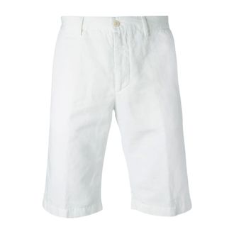 Etro Etro, Casual Shorts, male, White, Size: XL Slim Cotone Shorts