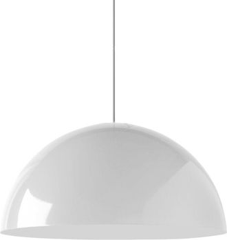Lumicom Cassis Sospensione, 1XE27, max 42W, metallo, bianco lucido, D40cm - Lumicom