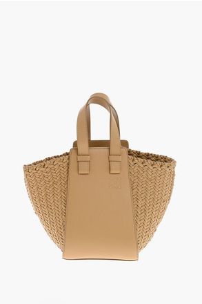 Loewe Mini Bag in Pelle Intrecciata con Monogram Tono su Tono taglia Unica