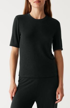 Michael Stars Frankie Crewneck Knit Top in Black at Nordstrom, Size X-Small