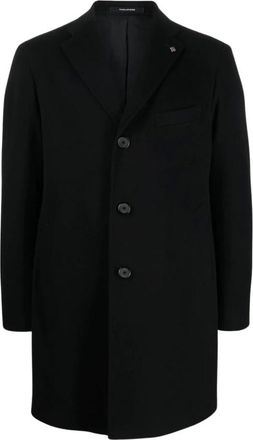 Tagliatore Jassen, Heren, Zwart, XL, Enkelbreasted Mantel