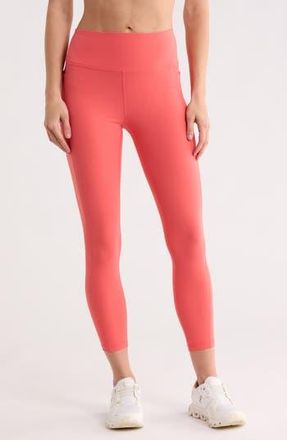 Zella Perform High Waist Pocket 2.0 7/8 Leggings in Coral Sharon at Nordstrom Rack, Size X-Small