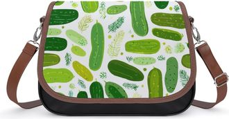 Generic Pickles Fashion Womens Crossbody Bags Novelty Handbag Shoulder Bag Purse