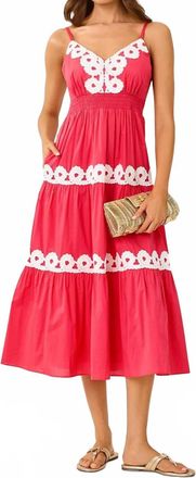 Lilly Pulitzer Zanna Midi Dress In Paradise Punch