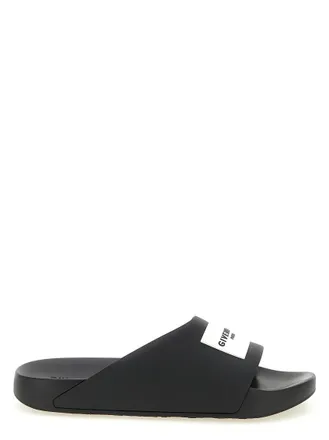 Givenchy Black Logo Slides
