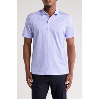 Bugatchi Geo Print Polo in Lilac at Nordstrom Rack, Size Xxx-Large