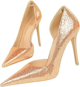 Generic Women Pointed Toe High Heel Pumps Summer Side Hollow Out Party Elegant High Heels Shoes