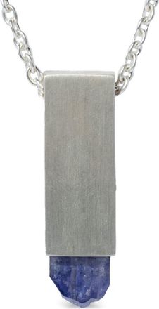 Parts Of Four Talisman Cuboid necklace - unisex - Tanzanite/Sterling Silver - One Size