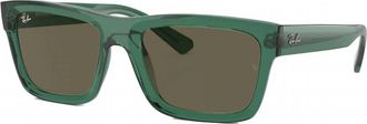 Ray-Ban Mens Warren Sunglasses In Transparent Green/brown