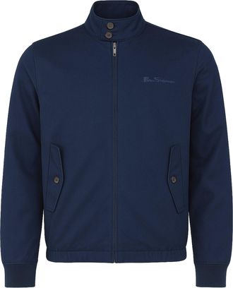 Ben Sherman Signature Mens Dark Navy Harrington Jacket Cotton - Size X-Large