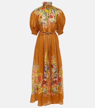 関税・送料込み【Zimmermann】フローラル マキシワンピース ZIMMERMANN シルク マキシワンピース フローラルプリント | THE