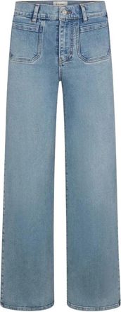 Frame Denim Le Slim Palazzo Jeans - Dames - Loose Fit Jeans - Blauw - W25 - Katoen - Jeans