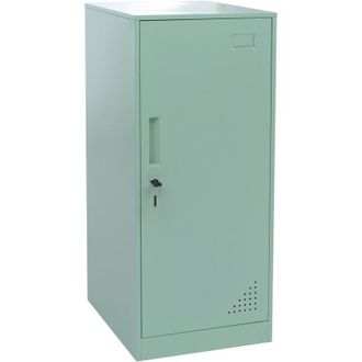 Hhg [nunca Usado] Armario Hhg-503, Taquilla, Armario Con Taquillas, Puerta, Barra Para Colgar Ropa, 90 X 38 X 45 Cm, Acero, Verde Menta