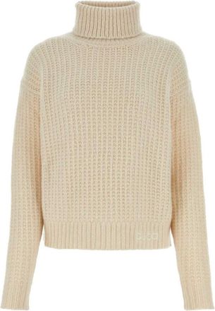 Gucci Beige Knitted Turtle Neck Sweater
