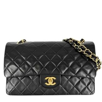 Chanel Pre-owned Matelasse Schoudertas - Dames - Pre-owned - Zwart - Maat: ONE Size Leer