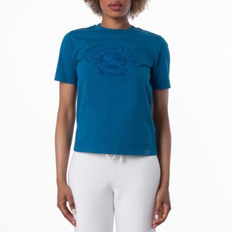 Burberry Embroidered Logo Cotton T-Shirt, Size X-Large
