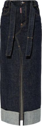 Dsquared2 x Magliano Gonna midi con cintura - Blu