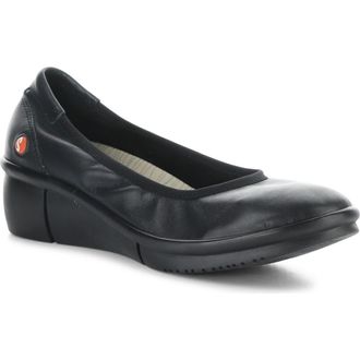 Softinos Rem Platform Wedge Pump in Black at Nordstrom, Size 10-10.5Us