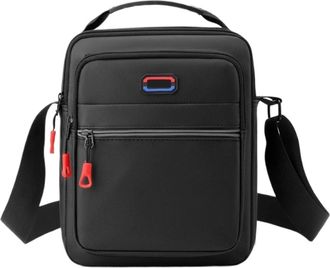 Generic Compatible For Mens leisure messenger bag, large capacity(Black)